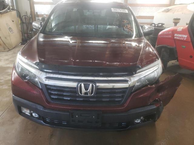 5FPYK3F62KB026332 - 2019 HONDA RIDGELINE RTL BURGUNDY photo 5