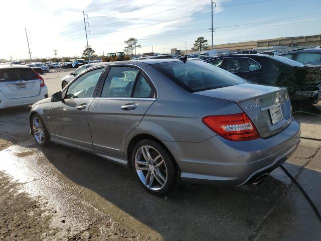 WDDGF4HB7CR221935 - 2012 MERCEDES-BENZ C 250 SILVER photo 2