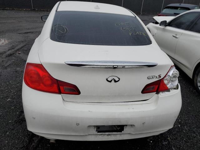 JN1CV6AR5BM356201 - 2011 INFINITI G37 WHITE photo 6