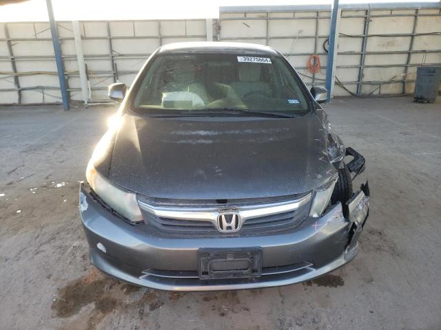 19XFB2F51CE047486 - 2012 HONDA CIVIC LX GRAY photo 5