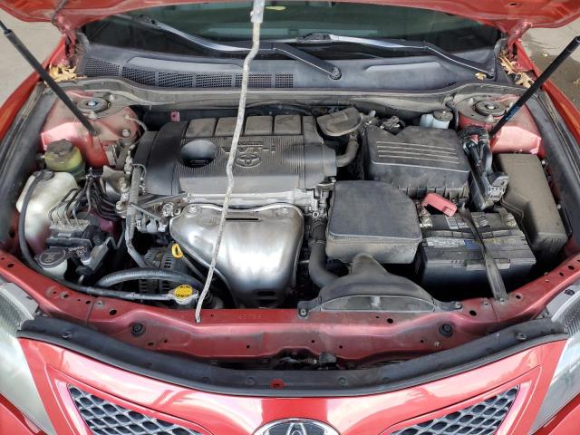 4T1BF3EK7BU123854 - 2011 TOYOTA CAMRY BASE RED photo 11