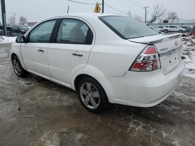 KL1TG56E49B658602 - 2009 CHEVROLET AVEO LT WHITE photo 2