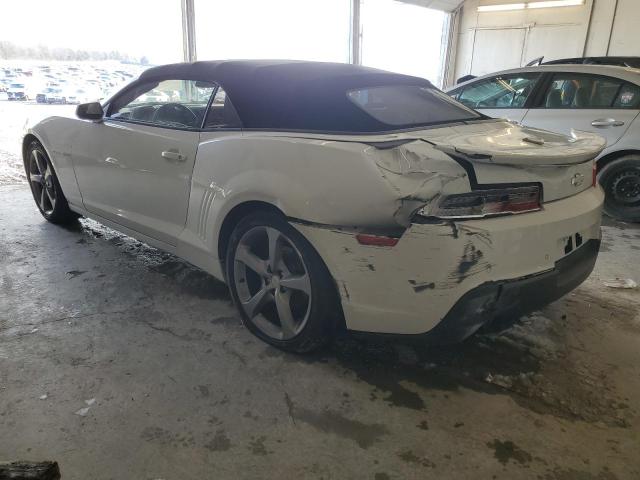 2G1FC3D35E9240903 - 2014 CHEVROLET CAMARO LT WHITE photo 2