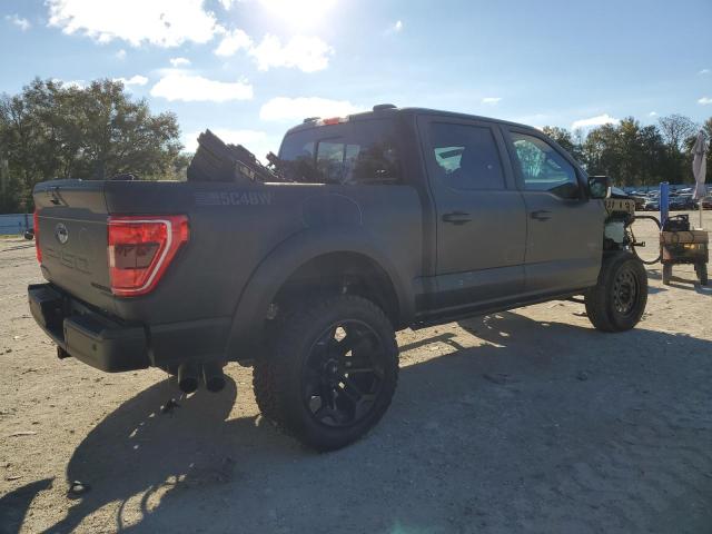 1FTFW1E58NFA81174 - 2022 FORD F150 SUPERCREW BLACK photo 3