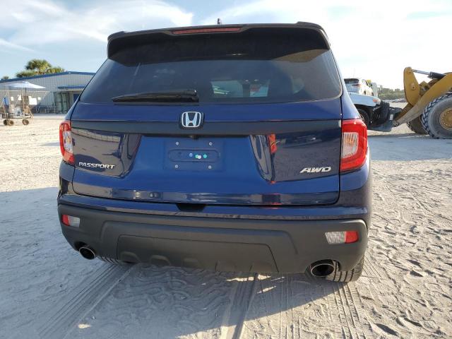 5FNYF8H5XMB023275 - 2021 HONDA PASSPORT EXL BLUE photo 6
