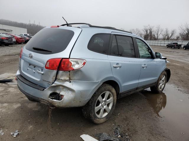 5NMSH73E67H127329 - 2007 HYUNDAI SANTA FE SE BLUE photo 3