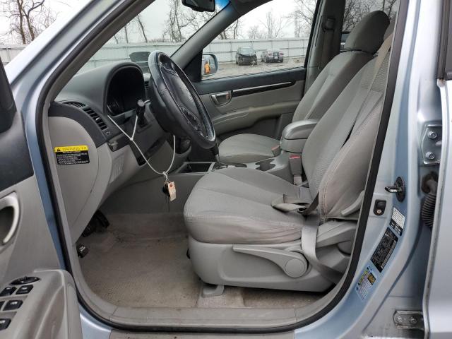 5NMSH73E67H127329 - 2007 HYUNDAI SANTA FE SE BLUE photo 7