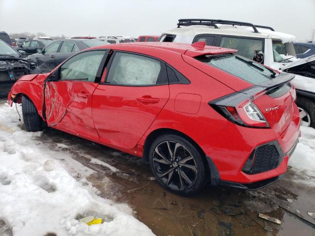 SHHFK7H45KU218068 - 2019 HONDA CIVIC SPORT RED photo 2