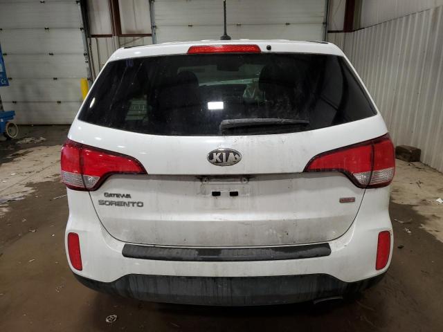 5XYKT4A62EG430138 - 2014 KIA SORENTO LX WHITE photo 6