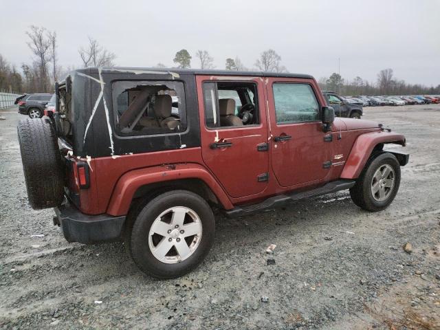 1J4GA59107L198652 - 2007 JEEP WRANGLER SAHARA BURGUNDY photo 3