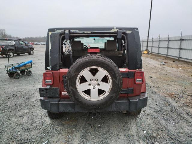 1J4GA59107L198652 - 2007 JEEP WRANGLER SAHARA BURGUNDY photo 6