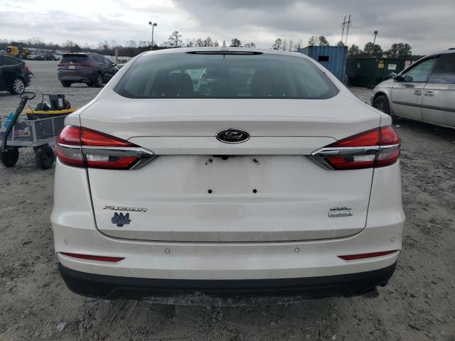 3FA6P0CD5KR281788 - 2019 FORD FUSION SEL WHITE photo 6