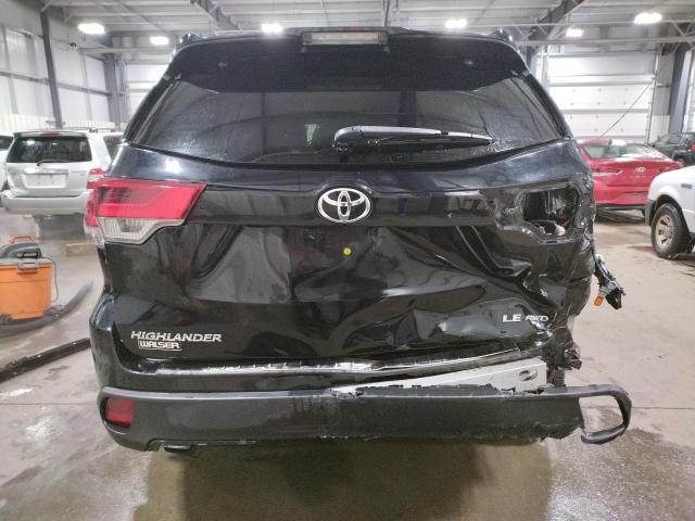 5TDBZRFH4JS871384 - 2018 TOYOTA HIGHLANDER LE BLACK photo 6