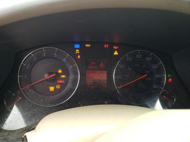 JNKAJ09F48M351585 - 2008 INFINITI EX35 BASE მწვანე ფოტო 9