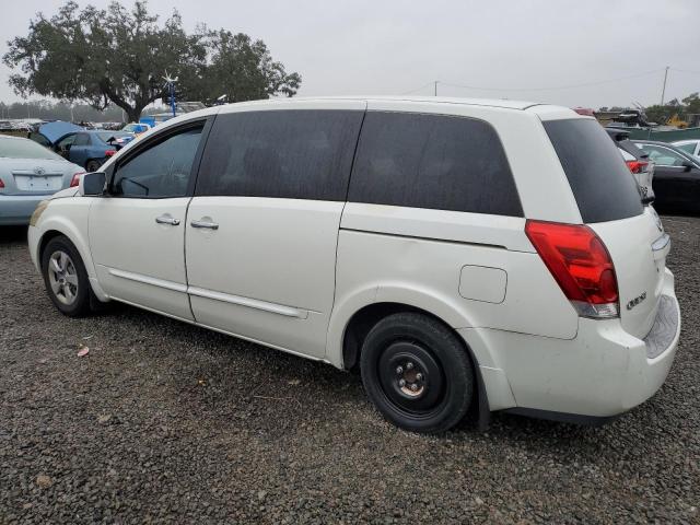 5N1BV28U98N106826 - 2008 NISSAN QUEST S WHITE photo 2