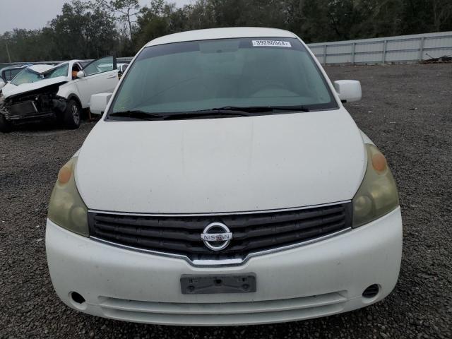 5N1BV28U98N106826 - 2008 NISSAN QUEST S WHITE photo 5