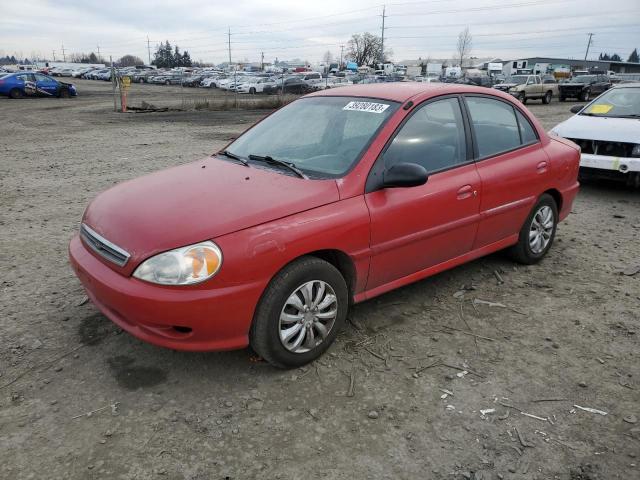 KNADC123726145877 - 2002 KIA RIO RED photo 1