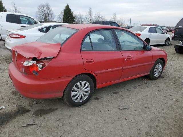 KNADC123726145877 - 2002 KIA RIO RED photo 3