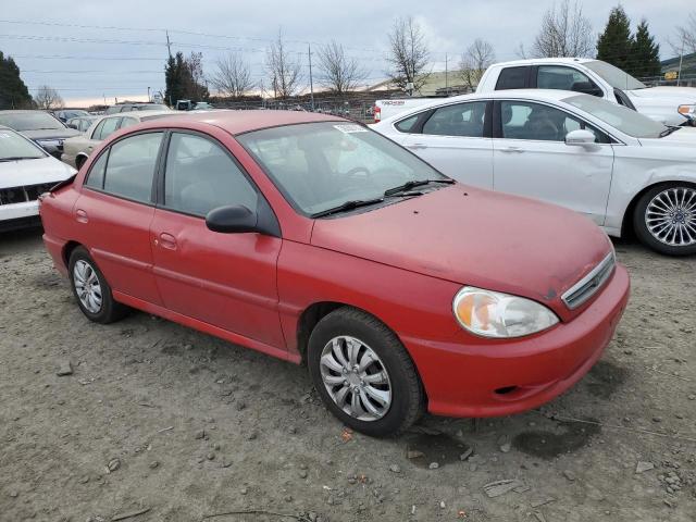 KNADC123726145877 - 2002 KIA RIO RED photo 4