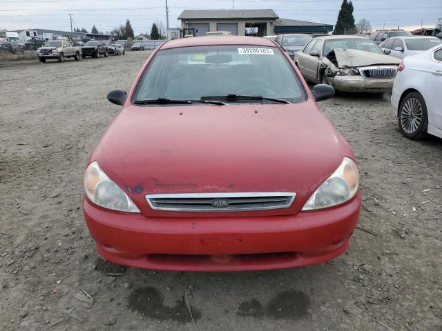 KNADC123726145877 - 2002 KIA RIO RED photo 5