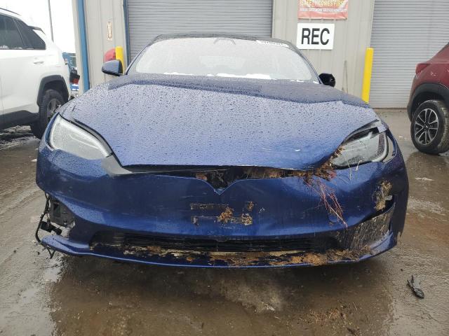 5YJSA1E59NF477874 - 2022 TESLA MODEL S BLUE photo 5