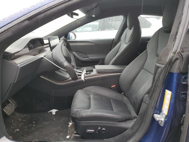 5YJSA1E59NF477874 - 2022 TESLA MODEL S ლურჯი ფოტო 7