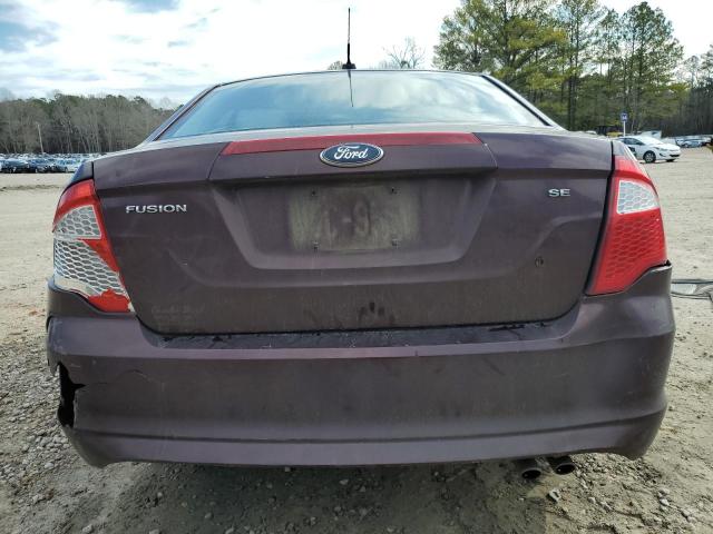 3FAHP0HA1BR316513 - 2011 FORD FUSION SE PURPLE photo 6