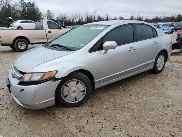 JHMFA36248S031381 - 2008 HONDA CIVIC HYBRID SILVER photo 1