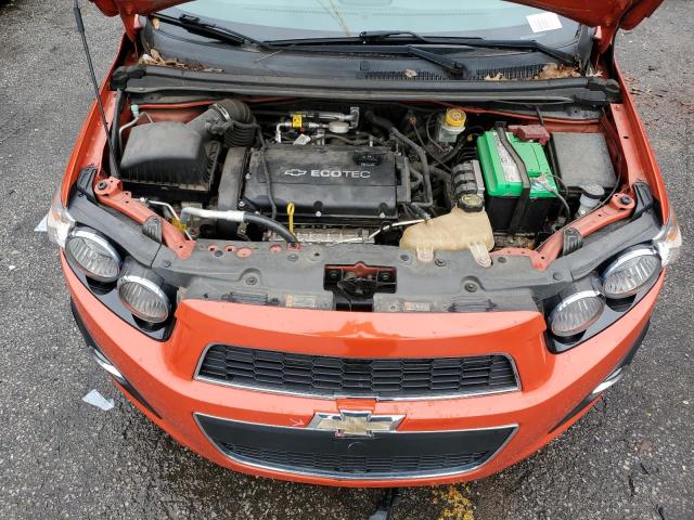 1G1JC6SH2D4148689 - 2013 CHEVROLET SONIC LT ORANGE photo 11