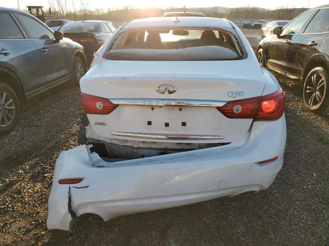 JN1BV7AR8EM702392 - 2014 INFINITI Q50 BASE WHITE photo 6