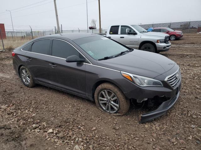 5NPE24AF5HH518923 - 2017 HYUNDAI SONATA SE GRAY photo 4