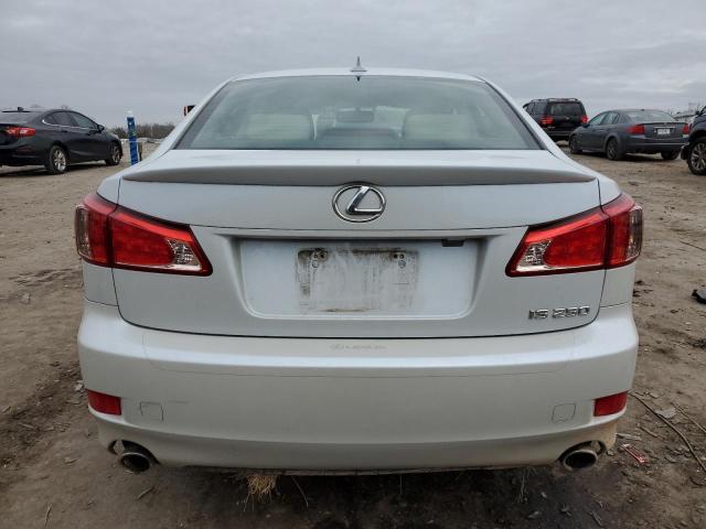 JTHBF5C28B5146913 - 2011 LEXUS IS 250 WHITE photo 6