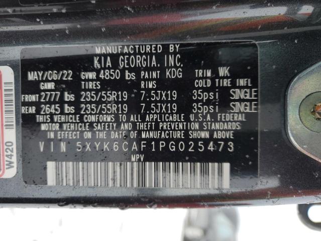 5XYK6CAF1PG025473 - 2023 KIA SPORTAGE X LINE GRAY photo 14