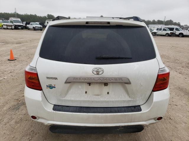 JTEDA41A092005645 - 2009 TOYOTA HIGHLANDER WHITE photo 6