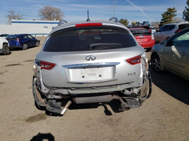 JNRAS18W59M159535 - 2009 INFINITI FX35 SILVER photo 6