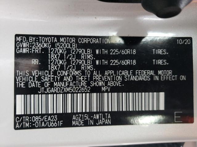 JTJGARDZXM5022652 - 2021 LEXUS NX 300 BASE Ağ foto 13