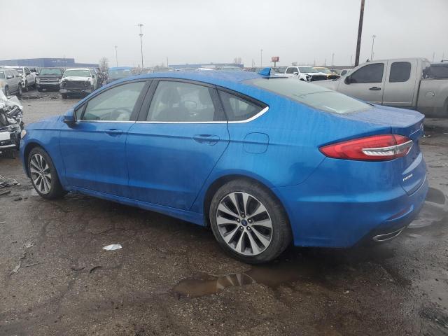 3FA6P0T98LR147113 - 2020 FORD FUSION SE BLUE photo 2