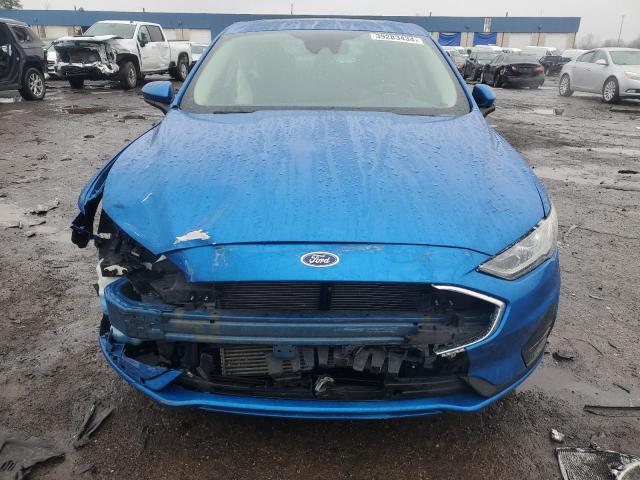 3FA6P0T98LR147113 - 2020 FORD FUSION SE BLUE photo 5