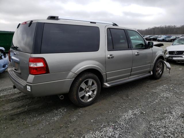 1FMFK19598LA34775 - 2008 FORD EXPEDITION EL LIMITED SILVER photo 3