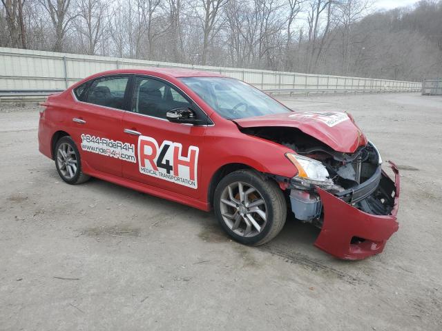 3N1AB7AP4FY230922 - 2015 NISSAN SENTRA S RED photo 4