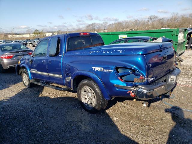 5TBRT34176S473394 - 2006 TOYOTA TUNDRA ACCESS CAB SR5 BLUE photo 2