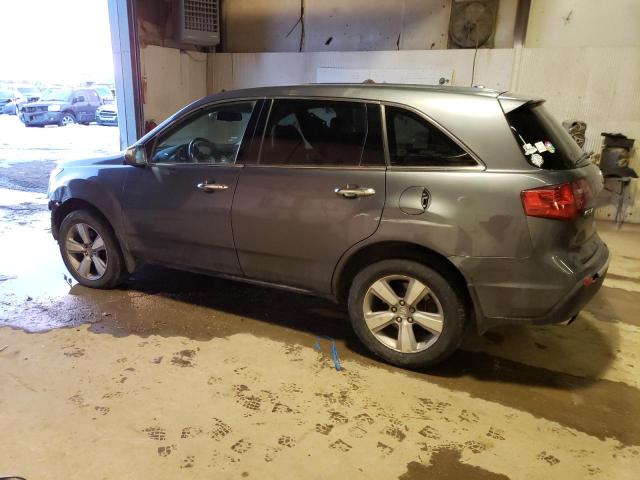 2HNYD2H69BH530021 - 2011 ACURA MDX TECHNOLOGY GRAY photo 2