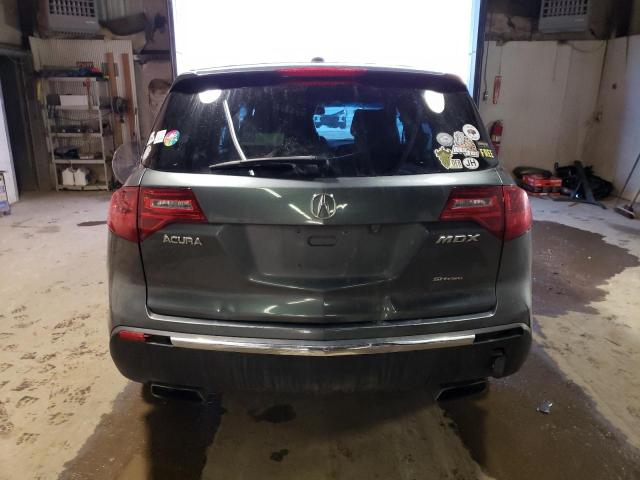 2HNYD2H69BH530021 - 2011 ACURA MDX TECHNOLOGY GRAY photo 6