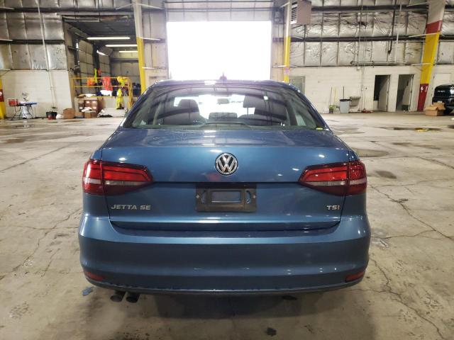 3VWD67AJ8GM377485 - 2016 VOLKSWAGEN JETTA SE BLUE photo 6