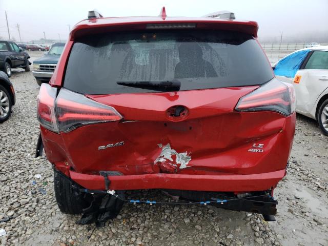 JTMBFREV2GJ065646 - 2016 TOYOTA RAV4 LE RED photo 6