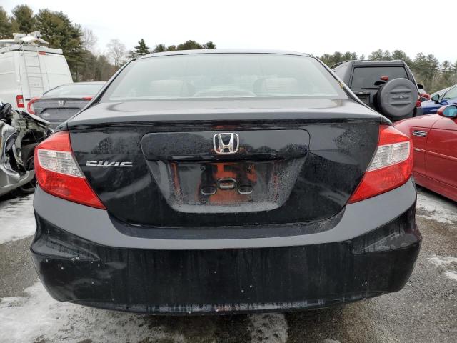 2HGFB2F52CH554127 - 2012 HONDA CIVIC LX BLACK photo 6