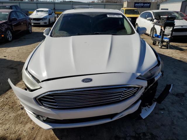 3FA6P0RU1HR296093 - 2017 FORD FUSION TITANIUM HEV WHITE photo 5