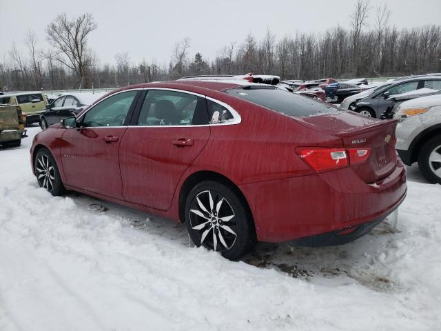 1G1ZD5ST9JF185026 - 2018 CHEVROLET MALIBU LT RED photo 2