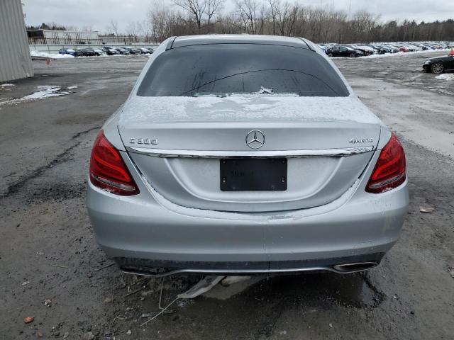 55SWF4KB4FU019092 - 2015 MERCEDES-BENZ C 300 4MAT SILVER photo 6