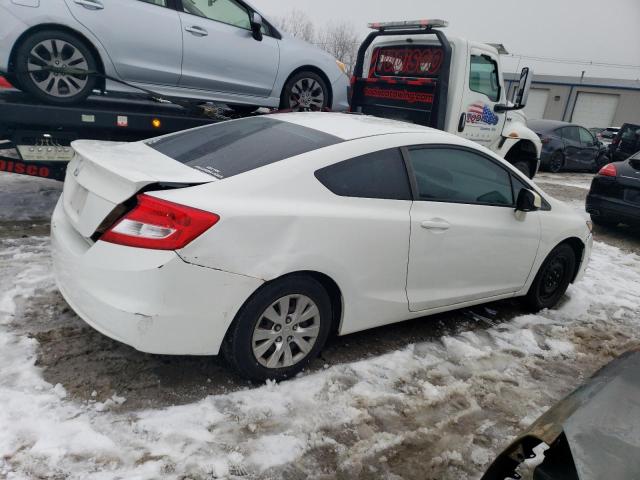 2HGFG3B50CH524251 - 2012 HONDA CIVIC LX WHITE photo 3